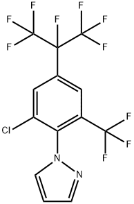 1-(2-chloro-4-(perfluoropropan-2-yl)-6-(trifluoromethyl)phenyl)-1H-pyrazole* Structure
