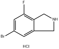 6-Bromo-4-fluoroisoindoline hydrochloride 구조식 이미지