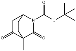 tert-butyl 4-methyl-3,5-dioxo-2-azabicyclo[2.2.2]octane-2-carboxylate* Structure