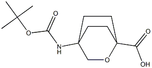 4-{[(tert-butoxy)carbonyl]amino}-2-oxabicyclo[2.2.2]octane-1-carboxylic acid Structure