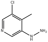 3-chloro-5-hydrazinyl-4-methylpyridine 구조식 이미지