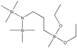 N,N-bis(trimethylsilyl)aminopropylmethyldiethoxysilane Structure