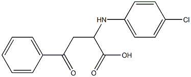 2-(4-chloroanilino)-4-oxo-4-phenylbutanoic acid 구조식 이미지