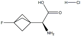 (2S)-2-amino-2-{3-fluorobicyclo[1.1.1]pentan-1-yl}acetic acid hydrochloride Structure