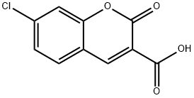 2H-1-Benzopyran-3-carboxylic acid, 7-chloro-2-oxo- Structure