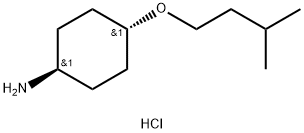 (1r,4r)-4-(3-methylbutoxy)cyclohexan-1-amine hydrochloride Structure