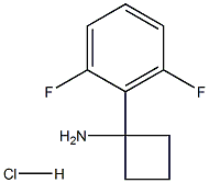1-(2,6-Difluorophenyl)cyclobutanamine Hydrochloride 구조식 이미지
