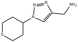 (1-(TETRAHYDRO-2H-THIOPYRAN-4-YL)-1H-1,2,3-TRIAZOL-4-YL)METHANAMINE Structure