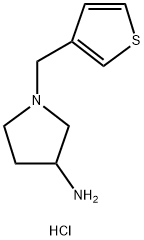 1-[(thiophen-3-yl)methyl]pyrrolidin-3-amine dihydrochloride Structure