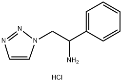 1-phenyl-2-(1H-1,2,3-triazol-1-yl)ethan-1-amine dihydrochloride Structure