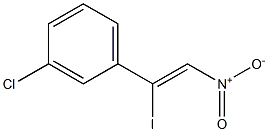 3-chloro-1-(1-iodo-2-nitro vinyl) benzene 구조식 이미지