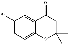 6-bromo-2,2-dimethylthiochroman-4-one Structure