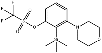 3-Morpholino-2-(trimethylsilyl)phenyl Trifluoromethanesulfonate 구조식 이미지