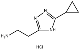 2-(5-(Pyridin-3-yl)-1H-1,2,4-triazol-3-yl)ethan-1-amine hydrochloride Structure