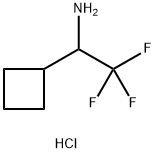1-cyclobutyl-2,2,2-trifluoroethan-1-amine hydrochloride 구조식 이미지