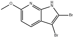 2,3-dibromo-6-methoxy-1H-pyrrolo[2,3-b]pyridine Structure