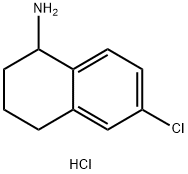 6-CHLORO-1,2,3,4-TETRA HYDRONAPHTHALEN-1-AMINE HYDROCHLORIDE Structure