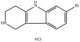 7-Bromo-2,3,4,5-tetrahydro-1H-pyrido[4,3-b]indole hydrochloride Structure