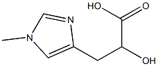 2-hydroxy-3-(1-methyl-1H-imidazol-4-yl)propanoic acid 구조식 이미지