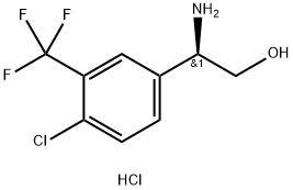 (2R)-2-AMINO-2-[4-CHLORO-3-(TRIFLUOROMETHYL)PHENYL]ETHAN-1-OL HCL Structure