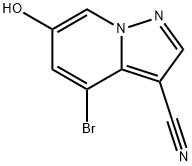 4-bromo-6-hydroxypyrazolo[1,5-a]pyridine-3-carbonitrile 구조식 이미지