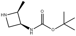 tert-butyl N-[(2S,3S)-2-methylazetidin-3-yl]carbamate Structure