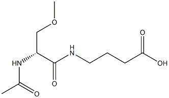 (2R)-4-(2-Acetylamino-3-methoxy-propionylamino)-butyric acid Structure