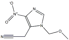 (3-Methoxymethyl-5-nitro-3H-imidazol-4-yl)-acetonitrile Structure