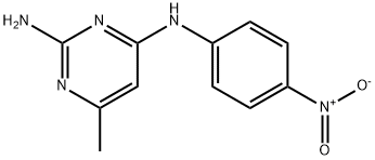 2,4-Pyrimidinediamine, 6-methyl-N4-(4-nitrophenyl)- Structure