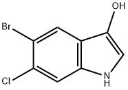 1H-Indol-3-ol, 5-broMo-6-chloro- Structure