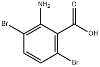 2-amino-3,6-dibromobenzoic acid 구조식 이미지