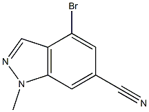 4-bromo-1-methyl-1H-indazole-6-carbonitrile Structure