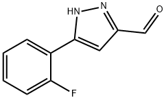 1H-Pyrazole-3-carboxaldehyde, 5-(2-fluorophenyl)- Structure