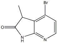 4-bromo-3-methyl-1,3-dihydro-2H-pyrrolo[2,3-b]pyridin-2-one Structure