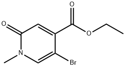 4-Pyridinecarboxylic acid, 5-bromo-1,2-dihydro-1-methyl-2-oxo-, ethyl ester Structure