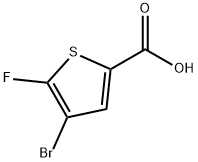 4-BROMO-5-FLUOROTHIOPHENE-2-CARBOXYLIC ACID Structure