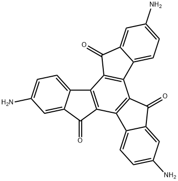 5H-Tribenzo[a,f,k]trindene-5,10,15-trione, 2,7,12-triamino- 구조식 이미지