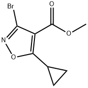 Methyl 3-Bromo-5-cyclopropylisoxazole-4-carboxylate Structure