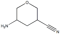 5-aminotetrahydro-2H-pyran-3-carbonitrile Structure