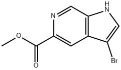 methyl 3-bromo-1H-pyrrolo[2,3-c]pyridine-5-carboxylate 구조식 이미지