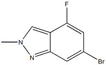 6-bromo-4-fluoro-2-methyl-2H-indazole Structure