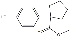 methyl 1-(4-hydroxyphenyl)cyclopentane-1-carboxylate Structure