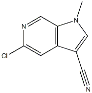 5-chloro-1-methyl-1H-pyrrolo[2,3-c]pyridine-3-carbonitrile Structure