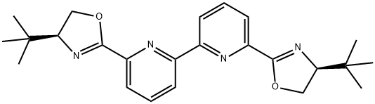 6,6'-bis((S)-4-(tert-butyl)-4,5-dihydrooxazol-2-yl)-2,2'-bipyridine Structure