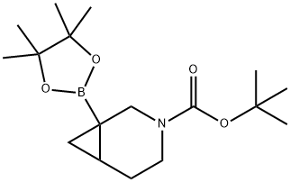 tert-butyl 1-(4,4,5,5-tetramethyl-1,3,2-dioxaborolan-2-yl)-3-azabicyclo[4.1.0]heptane-3-carboxylate Structure