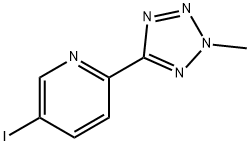 5-iodo-2-(2-methyl-2H-tetrazol-5-yl)pyridine Structure