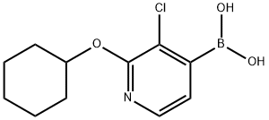 3-Chloro-2-(cyclohexyloxy)pyridine-4-boronic acid Structure