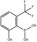 2-Hydroxy-6-trifluoromethylphenylboronic acid 구조식 이미지
