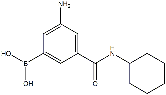 3-Amino-5-(cyclohexylcarbamoyl)phenylboronic acid 구조식 이미지