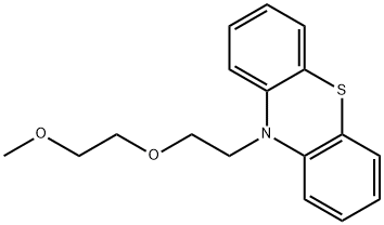 10-[2-(2-Methoxyethoxy)ethyl]-10H-phenothiazine 구조식 이미지